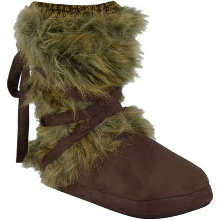MUK LUKS Tonal Fur Wrap Boot