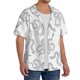 thumbnail image 2 of Fotbe Hand Drawn Snake Camisa Estampada de Manga Corta para Hombre, Casual de Verano, Estilo Playero, Sin Arrugas-Large, 2 of 5
