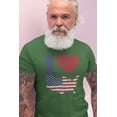 thumbnail image 5 of 4th of July I Heart Love America Halftone Mens T Shirt, 5 of 5