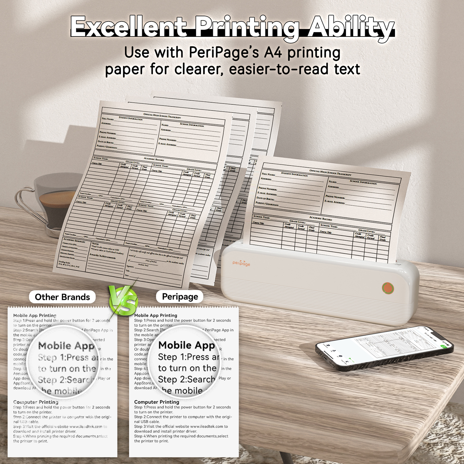 Peripage P40 Portable Thermal Printer photo 4