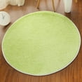 thumbnail image 2 of Kearding Alfombra redonda antideslizante, paño para los pies, dormitorio, sala de estar, baño, manta, suelo, silla, cojín, alfombra, ventana, cesta, Decoración del hogar Verde Kearding HA072099-01, 2 of 6
