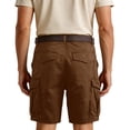 thumbnail image 5 of HKYNLAG Men's Twill Cargo Shorts Relaxed Fit Lightweight Durable Casual Hiking Shorts Multi Pockets Casual Golf Outdoor Work Shorts (No Belt) Brown 3XL, 5 of 5