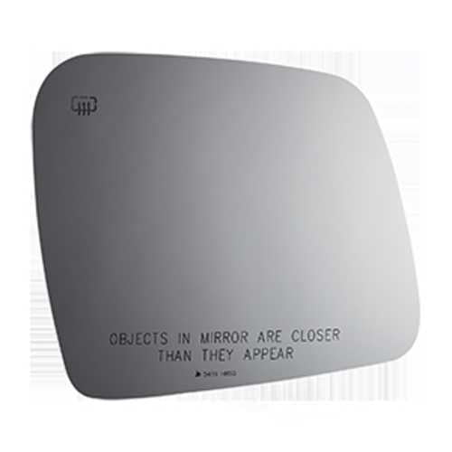 Burco Side View Mirror Replacement Glass with Motor Mount Plate - Clear Glass - 5416HRSG
