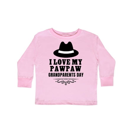 

Inktastic Grandparents Day I Love My Pawpaw Gift Toddler Boy or Toddler Girl Long Sleeve T-Shirt