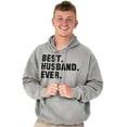 thumbnail image 4 of Best Husband Ever Trophy Hubby Gift Hoodie Hooded Sweatshirt Men Brisco Brands S, 4 of 6
