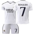 thumbnail image 1 of 2425 Camiseta del Real Madrid, traje de uniforme de fútbol local, traje de entrenamiento No. 7 Ronaldo, niños y adultos, camiseta transfronteriza de 9 MbappéNúmero 7 Cristiano Ronaldo, 1 of 1