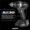thumbnail image 3 of Brushless Cordless Drill Set with Case, Compact Electric Hand Drill with Rechargeable 20V Li-Ion Lithium Battery, 2 Speeds, More Power, Longer Battery Life, Memphis MX20D144, 3 of 9