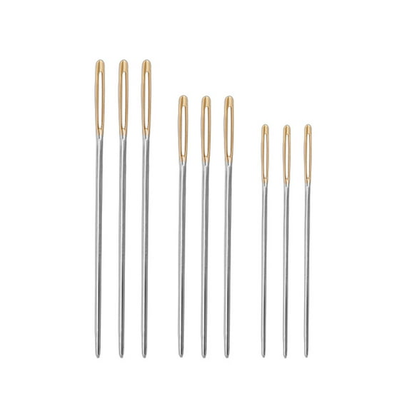 SEWOART 9-Piece Blunt Sewing Needles Set for Smooth Yarn Stitching, Rust-Resistant Sewing Accessories Kit