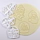 thumbnail image 3 of Cortador de galletas de Navidad, molde de Papá Noel de hombre de jengibre, sello para fiesta de Navidad para niños, molde para galletas en relieve, suministros de decoración para hornear, 3 of 5