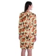 thumbnail image 4 of Moomaya Manches Longues à Capuche Imprimé Sweat-Shirt Jersey T, Robe avec Poches, 4 of 6