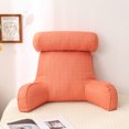 thumbnail image 3 of Almohada de lectura con respaldo grande, almohada para brazos y cuello, relleno de algodón perla, almohada cómoda y de soporte completo, 3 of 6
