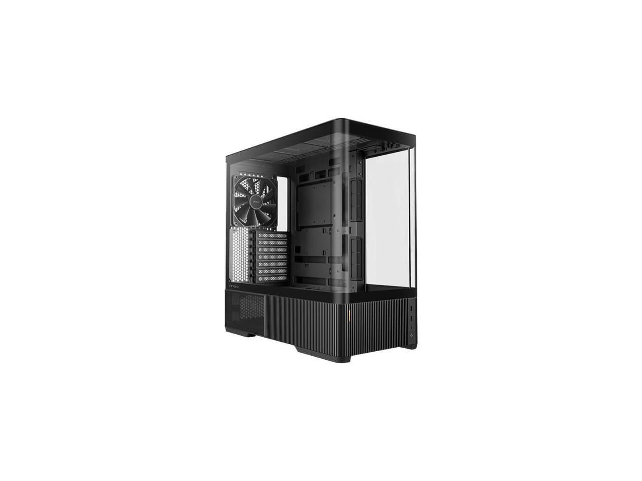 Antec C6 Curve Air Mid-Tower Case, Panoramic Tempered Glass, High Airflow, 3 PWM Fans Included, Support 360mm Radiator & 450mm GPU, Type-C 10Gbps, ATX Gaming Case
