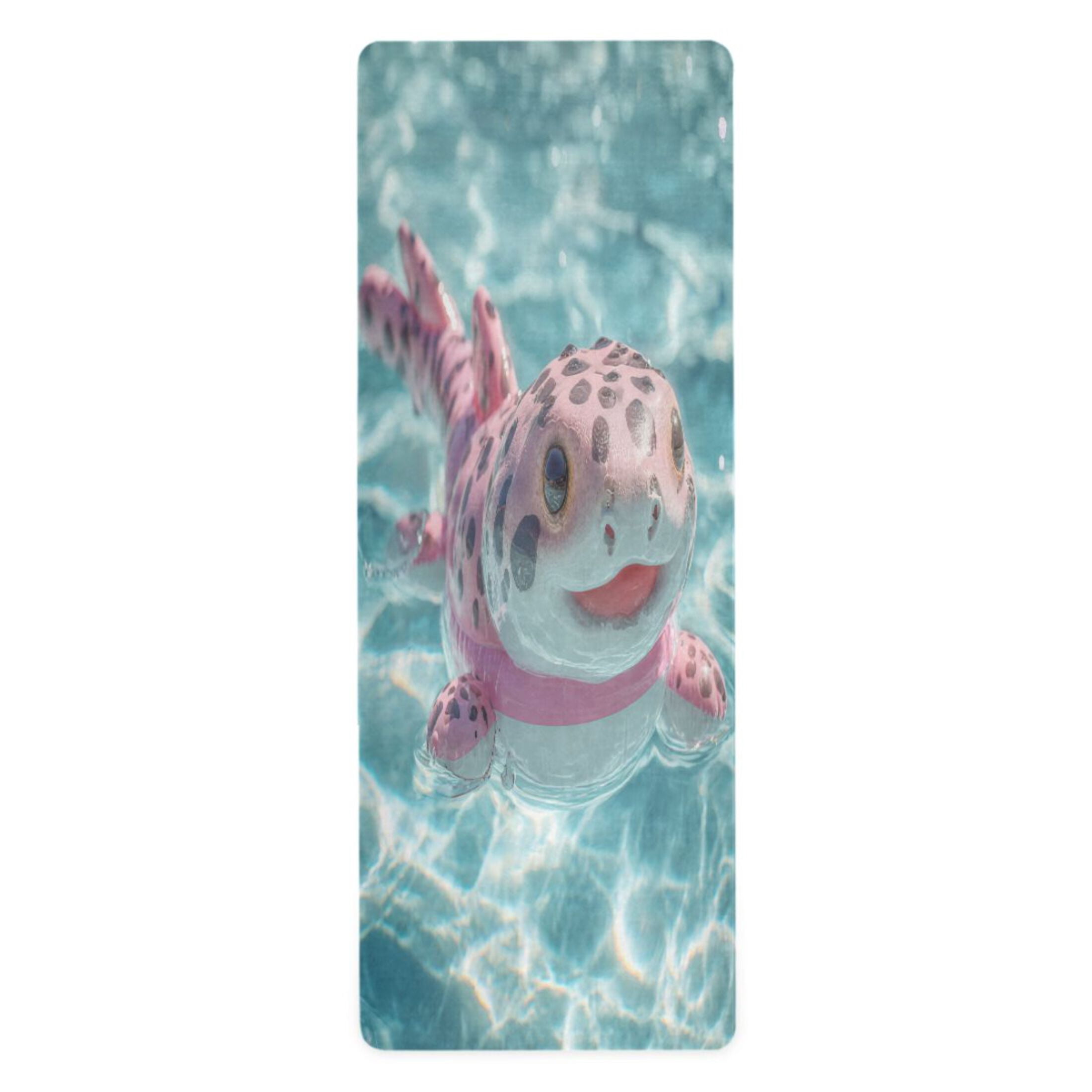 BZSMCE Yoga Mat Women Fitness Mat Spotted Axolotl Swim Pattern