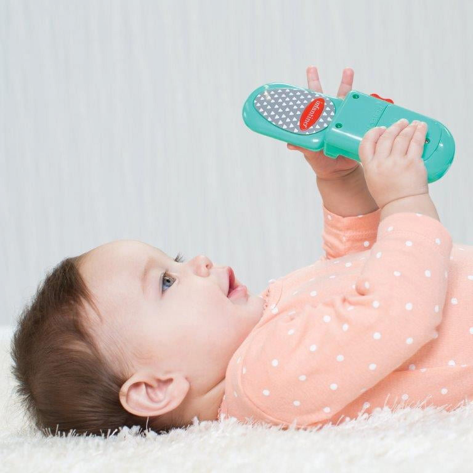 (3 pack) Infantino Flip & Peek Fun Learning Phone Baby Sensorial Toy, 6-12 Months, Teal