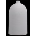 thumbnail image 1 of Urban Trend Collection 53506 Vase Rond en Céramique avec Col Court et Petite Ouverture, Finition Peignée - Blanc, 1 of 3