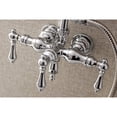 thumbnail image 4 of Kingston Brass Wall-Mount Clawfoot Tub Faucets With Polished Chrome AE20T1, 4 of 6