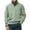 Green #001, variant on Mens Quarter Zip Pullover Slim Fit Lightweight Sweater Casual Mock Neck Knit Polo Sweater Navy 3XL