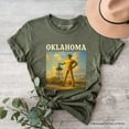 thumbnail image 6 of Iconic Oklahoma State Oil Heritage T-Shirt, Tulsa Golden Driller Landmark Tee and Travel Souvenir, 6 of 6