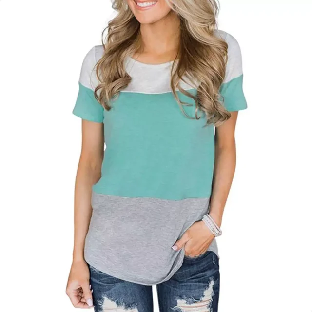 Playera Mujer Manga Corto Moda Cómoda Fresca