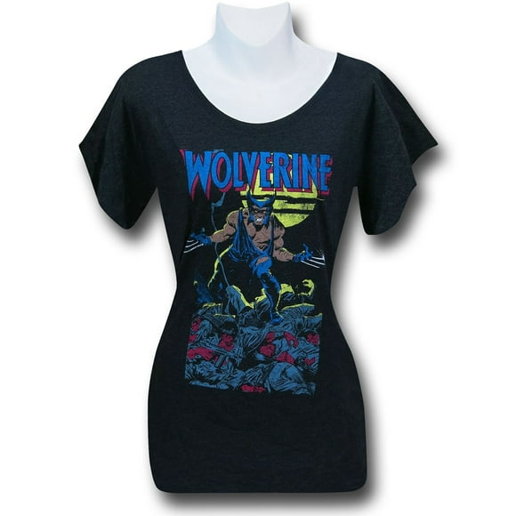 Wolverine No. 1 Tri-Blend Dolman Femmes T-Shirt-Ajusté Petit