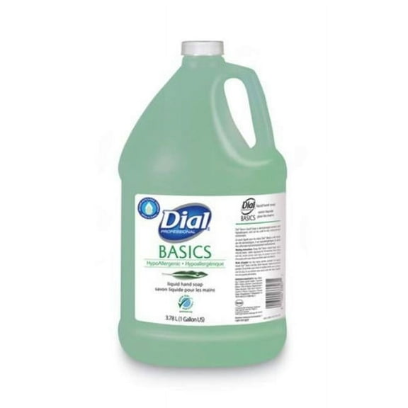Dial Professional 1 gal Basics MP Free Liquid Hand Soap Bottle, 4 Count