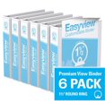 thumbnail image 1 of Davis Group, Easyview Premium, Round Ring, Customizable, View Binder, 6 Pack, 1.5", 1 of 3