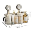 thumbnail image 3 of Bathroom Suction Cups Shower Shelves Wall Mounted Storage Rack Draining Basket Organizer Accessories Bathroom Punch, 3 of 8
