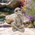 thumbnail image 3 of DIY Alien Martianos Escultura Escultura Resina Miniatura Alien Outer Space Decoración de jardín, 3 of 7
