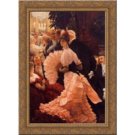 Captain Frederick Gustavus Burnaby 19x24 Gold Ornate Wood Framed Canvas Art by Tissot, James Jacques Joseph