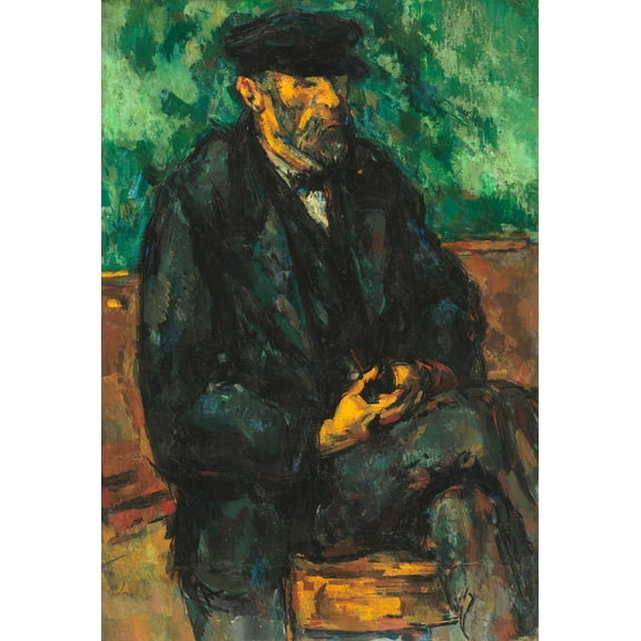 The Gardener Vallier by Paul Cezanne - 12" x 18" Art Print Wall Decor