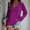 Purple Tops for Women, variant on Olyvenn Stylish Trendy Tops for Women Sparkly Raglan Long Sleeve Shirts V Neck Loose Fit Tunic Pullovers Solid Plus Size Shiny Blouses Blue 6