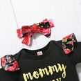 thumbnail image 3 of Girls Outfits Short Sleeved Cartoon Ruffle Bodysuit + Shorts + Headband 3Pc Set, 3 of 8