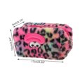 thumbnail image 2 of Unique Bargains 1 Pc Leopard Printing Drawstring Makeup Bag for Vacation Business Travel Plush Multicolor, 2 of 6