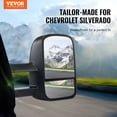 thumbnail image 2 of VEVOR Towing Mirrors, Left & Right Pair Set for Chevrolet Silverado (1999-2007)/GMC/Cadillac, Tow Mirror with Plane & Convex Glass, Manual Controlling Telescoping Folding, Four-Way Adjustable, Black, 2 of 9