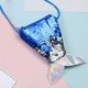 thumbnail image 3 of Bolsa Linda cartera para niñas y niños con lentejuelas y pescado, bandoleras, bandolera (azul) Tmvgtek Para Estrenar, 3 of 5