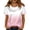 Light pink #055, variant on Womens Satin Summer Tops Short Sleeve Gradient Blouses Crew Neck Shirts Business Casual Outfits Fashion Clothing 2026, 2XL