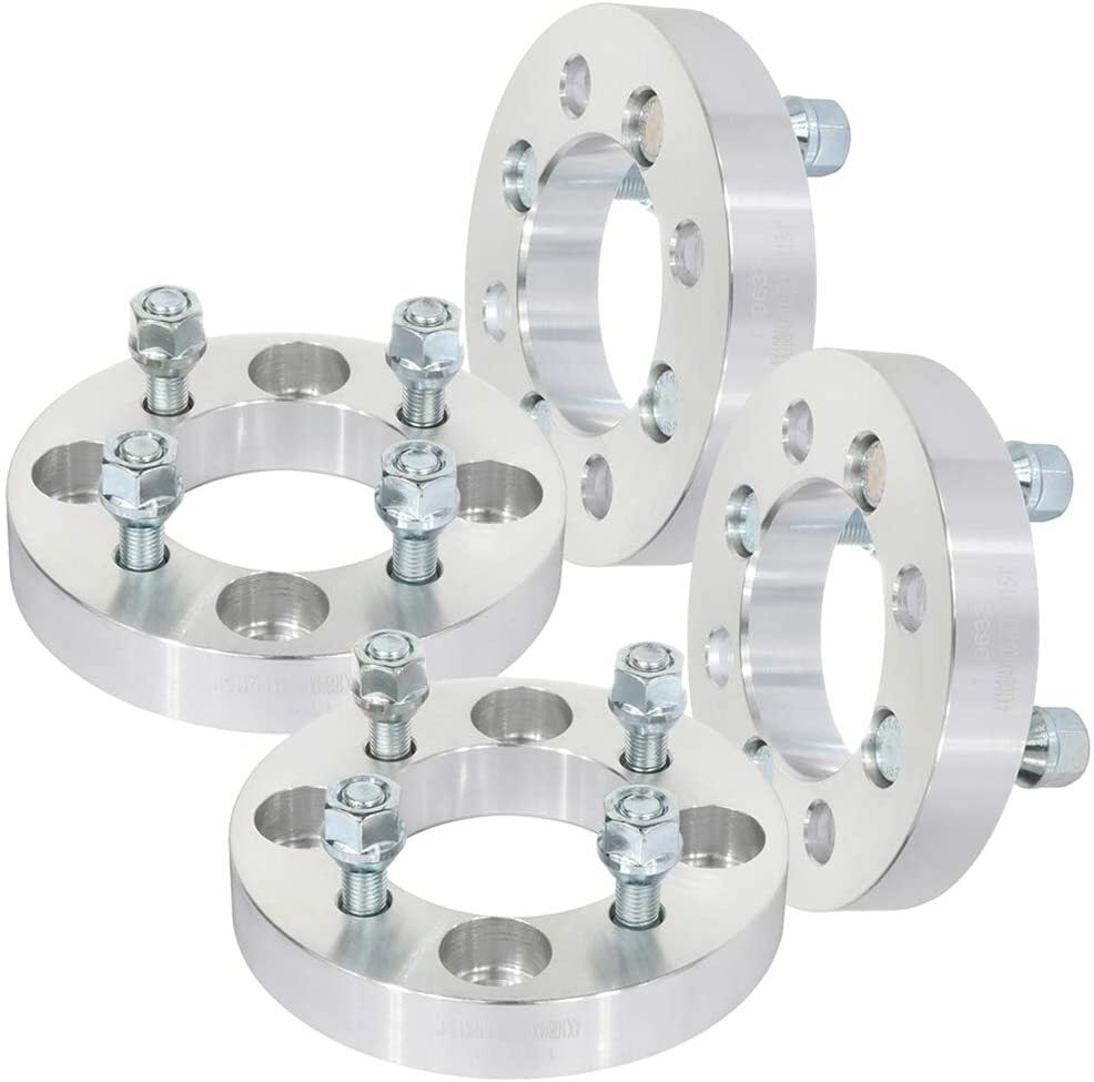 ECCPP 4x 1 inch Wheel Spacers adapters 4 Lug 4x100mm to 4x108mm 12x1.5 Studs 67.1mm fits for Honda Fit for Chevette for Nova for Civic 