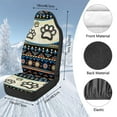 thumbnail image 4 of Binienty Dog Paw Automotive Seat Cover Set Cute Soft Plush Car Seat Covers Fluffy Front Seats Vehicle Cushion Fuzzy Winter Car Accessories Universal Fit, 4 of 8