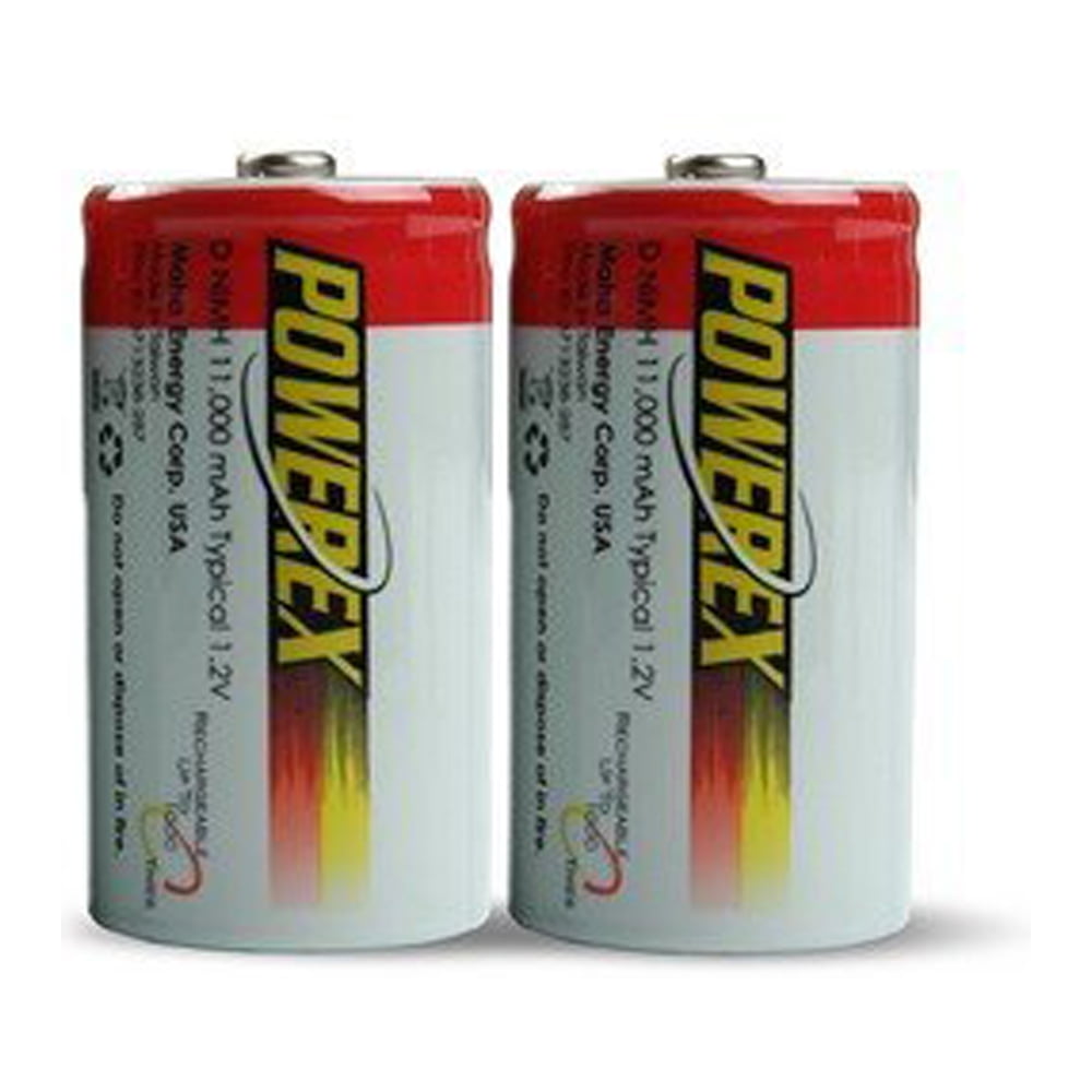 Powerex MH2D110 Powerex D 11000mAh Rechargeable Batteries 2 Pack