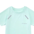 thumbnail image 6 of ITSAME Girls Athletic Shirts, Crewneck Short Sleeve Tops Mesh Quick-Dry Summer Sport T-Shirts Green Size 3-4, 6 of 6