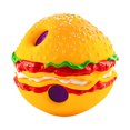 thumbnail image 1 of Juguete chirriante con forma de hamburguesa, interactivo e indestructible, para aliviar la ansiedad y hacer ejercicio, 1 of 7