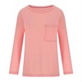 thumbnail image 4 of yillto Women Plus Size Tshirts Long Sleeve Shirts Casual Solid Color Crewneck Pullover Tunic Tops S-5xl, 4 of 6