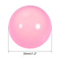thumbnail image 2 of Adorno de esfera de acrílico Uxcell, bolas sólidas rosas de 1.2'' para decoración del hogar, 2 of 3