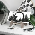 thumbnail image 3 of License Plate, Howling Wolf in Forest Decorative Front,Personalized Stainless Steel License Plate Cover For Men Women,12.2" X 6.2", 3 of 6
