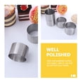 thumbnail image 3 of Raindrops 8Pcs Metal Round Cake Making Mold Ring Cookie Mold Round Mold Cake Biscuit Mousse Mold, 3 of 8