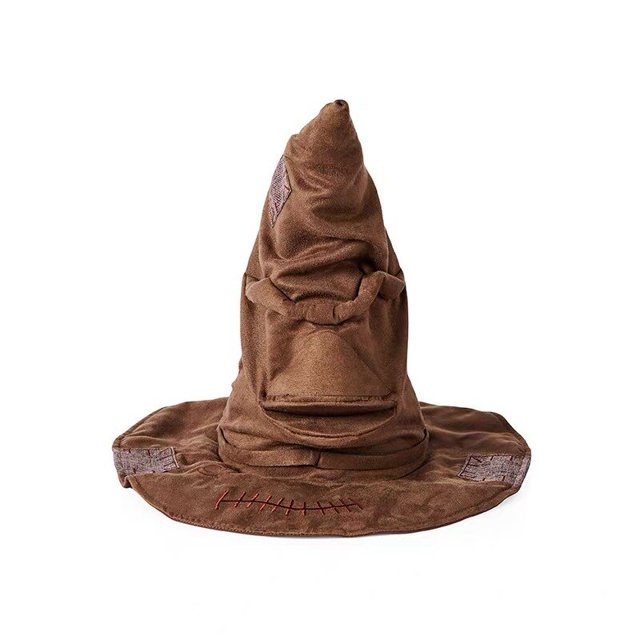 Sombrero mágico de Harry Potter que se mueve y suena, sombrero de clasificación universitaria, sombrero de mago de bruja, accesorios de fiesta de Halloween, accesorios de disfraz de Cosplay