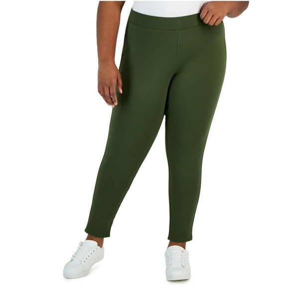 INC Womens Plus Ponte High Rise Skinny Pants