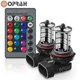 thumbnail image 1 of 2pcs 881 H27 car light LED Fog Bulb RGB H1 H3 H4 H7 H11 HB3 HB4 9005 9006 Multi Color Auto Fog Lamps Driving Running 6000K, 1 of 4