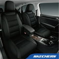 thumbnail image 2 of Skechers Leather Mesh Full Set Car Seat Cover – Premium Comfort with Breathable Mesh Panels, Durable Leather Construction, Universal Fit for Cars, Trucks, and SUVs - Black, 2 of 9