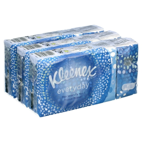 Kleenex Everyday 9 x Pocket Tissues Packs - 8 Packs Included Pack of 3